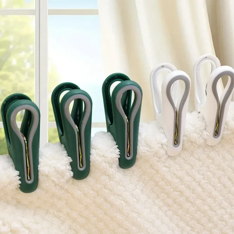 3/30Pcs Wholesale Traceless Clothes Clip Laundry Hanging Pins Clips Household Clothespins Socks Drying Rack Holder Bag Clamps