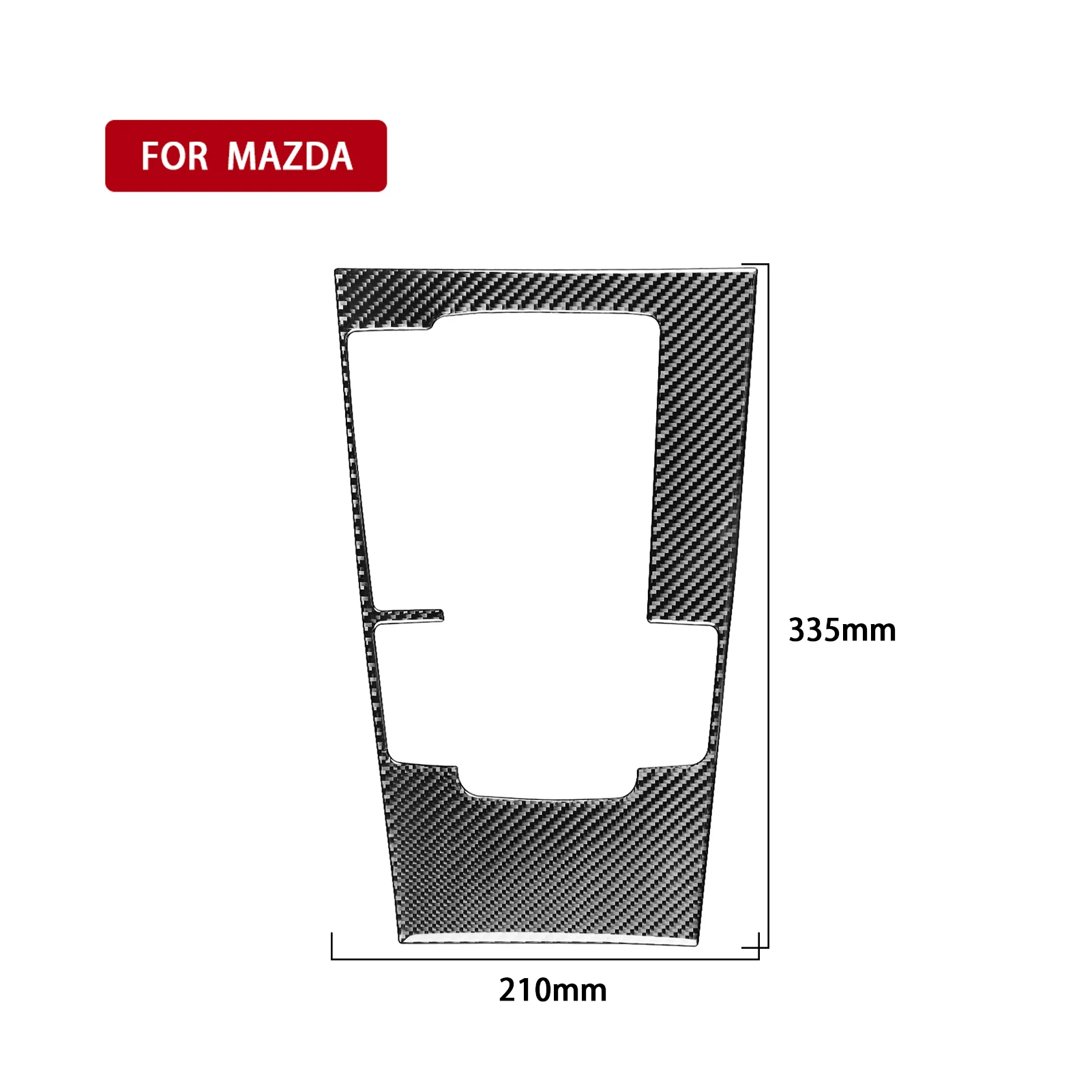 Real Carbon Fiber For Mazda 3 Axela 2019-2026 Car Gear Shift transmission Panel Trim Customizable Sticker Interior Accessories