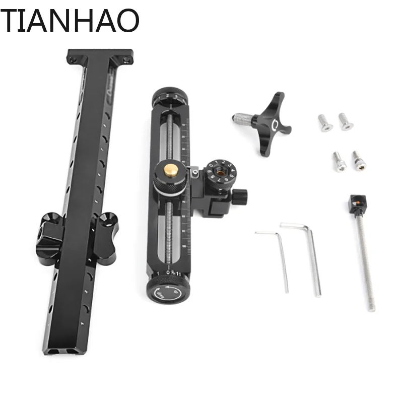 Bow And Arrow Recurve Sight Alloy T Sight For Competitive Archery Competition Special Compound Bow Universal Sight Accessories