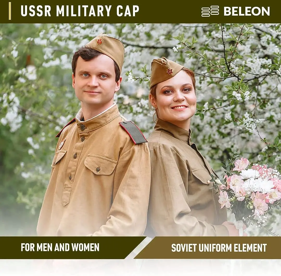 2023 new fashion Russian Pilotka Soviet Military Hat Ww2 Uniform cccp hat Communist Cap