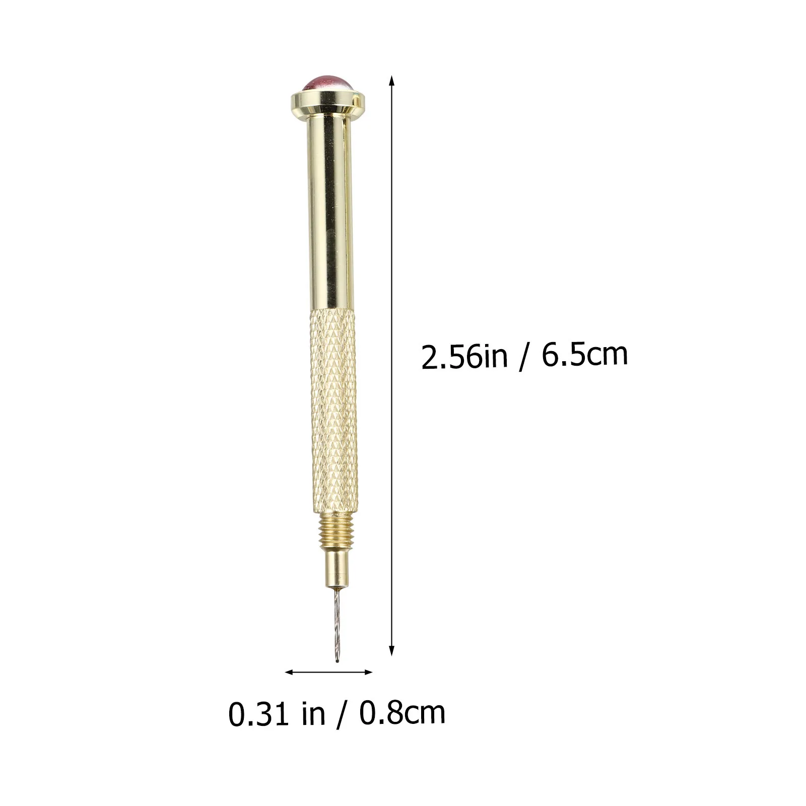 3Pcs Nail Art Hand Drills Metal Durable Piercing Tools DIY Acrylic Gel Tip Charm Jewelry Accessory Nail Hand Drills