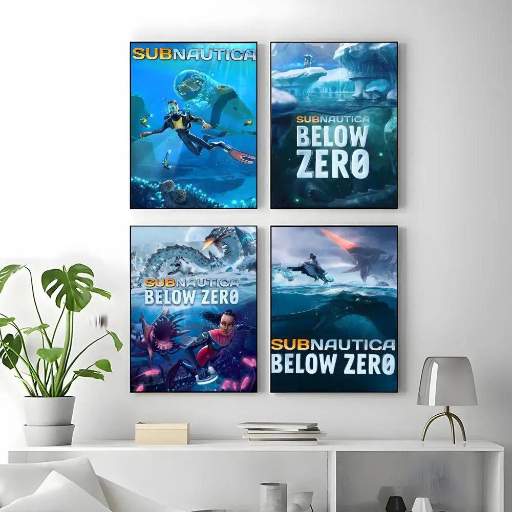 Anime Subnautica Poster Classic poster and wall art prints are suitable for living rooms, bedrooms,and home