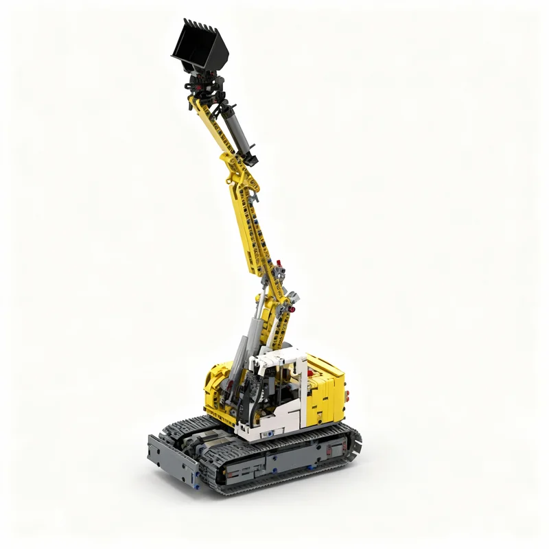 1238pcs MOC Technical Liebherr Compact Excavator 1 Model Building Blocks Toy Construction Christmas Gifts Brick Creative DIY