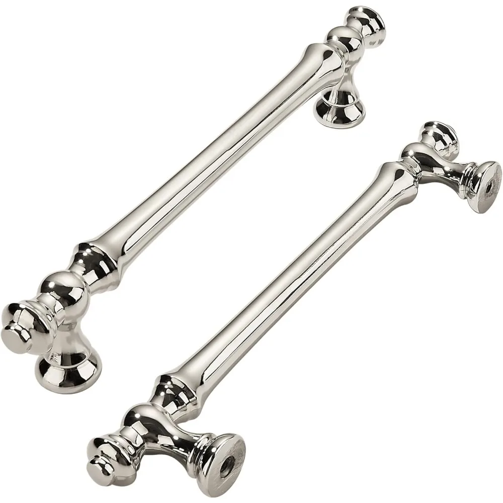 خزانة من النيكل المصقول مقاس 6-1/4 بوصة، 10 عبوات، أجهزة مطبخ حديثة، سبائك الزنك، مناسبة للخزائن والخزائن #5