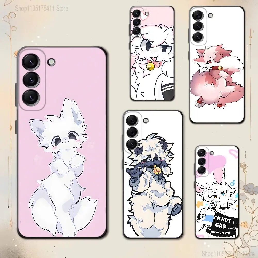 B-Boykisser Cat Phone Case For Samsung Galaxy A73,31,32,72,41,53,52,71,22,5G,Note,J7,8,9 Soft Black Cover