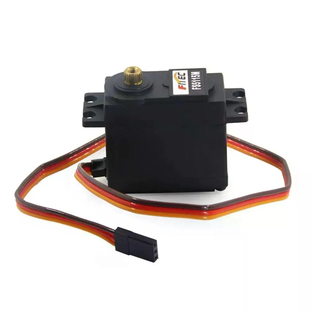 FS5115M RC Servo 15kg Digital High Torque Waterproof Metal Gear One Hundred Eighty Degree for Car Boat Helicopter Robot DIY