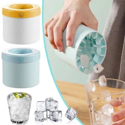 Molde de silicona para cubitos de hielo, cubo de hielo redondo, refrigerador casero DIY de verano, máquina de hielo congelada, molde creativo para cubitos de hielo, herramientas de bar