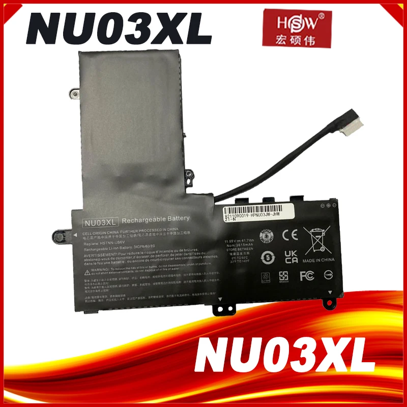 NU03XL Laptop Battery For HP Pavilion x360 Convertible PC 11-U014UR HSTNN-UB6V TPN-W117 TPN-C128 843536-541 844201-850