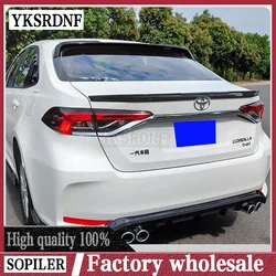 FOR NEW Toyota Corolla 2019 2020 2021 2022 High Quality REAL ABS CARBON FIBER LOOK REAR TAIL WING TRUNK LIP SPOILER