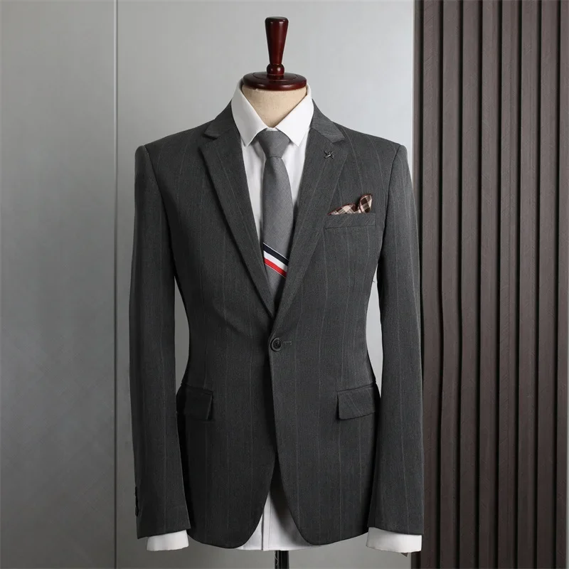 Traje delgado de negocios Formal personalizado para hombres, boda, novio, nuevo, 75