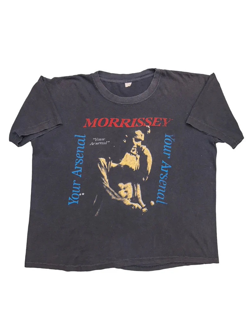 Morrissey Your Arsenal Alternative Rock High Street American Short Sleeve Men Direct Spray T-Shirt Breathable Cotton Summer F...