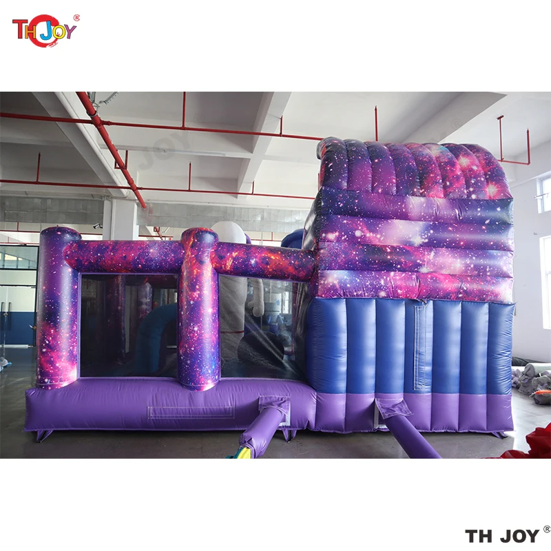 6x4m Galaxy Voyager Hüpfburg Astronaut Hüpfburg Weltraum aufblasbarer Hüpfburg