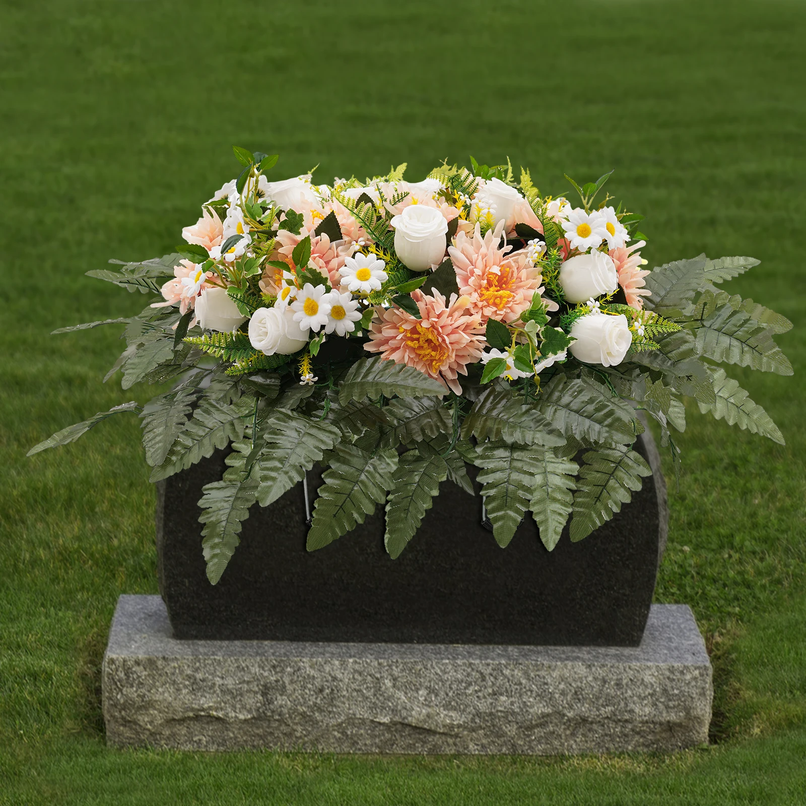 

Silk Cloth Artificial Realistic Flowers Cemetery Memorial Wedding Party Outdoor Decoration