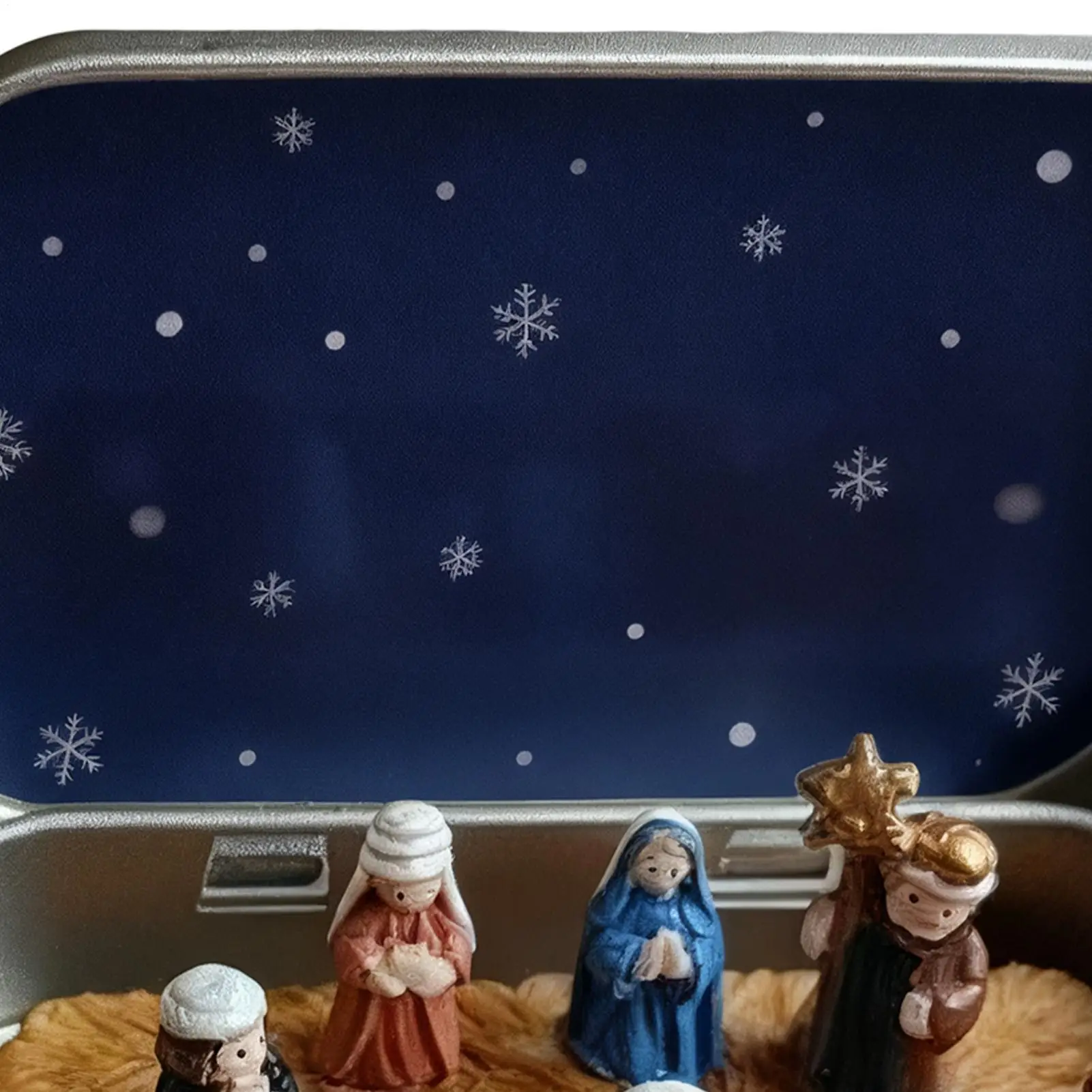 Christmas Nativity Scene Religious Holy Family Jesus Nativity Set Indoor Christmas Decorations For Christian Mantel Fireplace