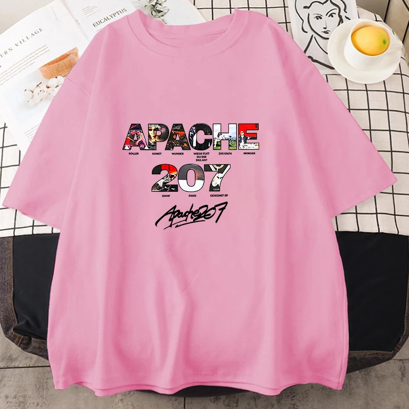 Sommer 2026 Neues Apache 207 Musiker T-Shirt für Herren und Damen – Stylisches bedrucktes Rundhals-T-Shirt für Unisex Street Harajuku Loose Tee – Detail 2
