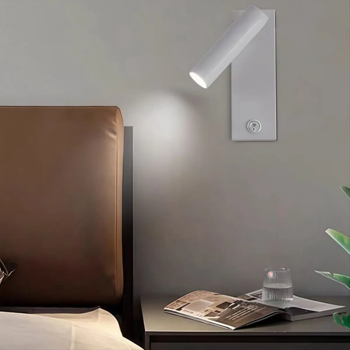 DT81 Eye Protection LED Reading Light Wall Lamp 360°Rotatable Folding 5W Spotlight Anti Glare Hotel Study Bedroom Hall Black