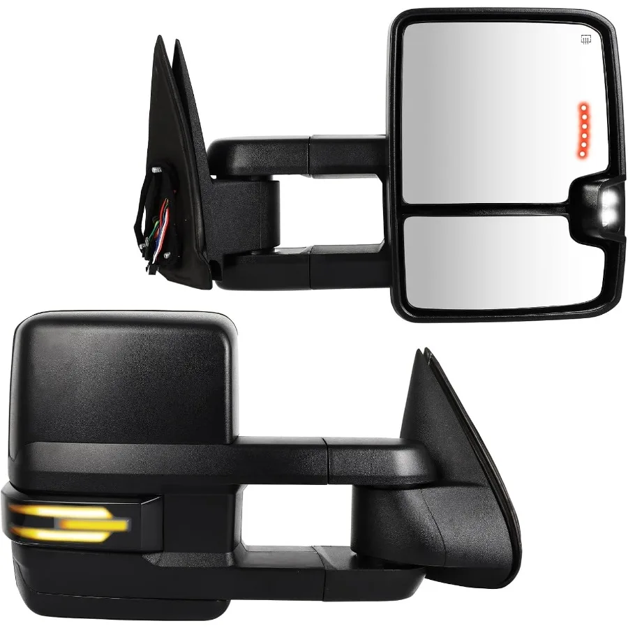 Towing Mirrors Designed for 1999-2002 Chevy Silverado and GMC Sierra