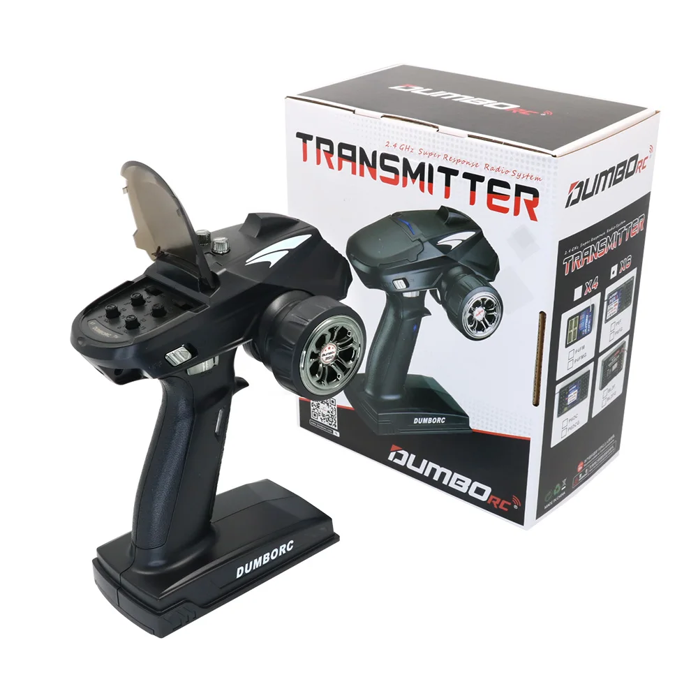 Trasmettitore DumboRC X6 RC 2.4G 6CH con ricevitore P6FG / P6F/ P6DC / P6DCG per parti di giocattoli modello di veicolo RC serbatoio per auto RC