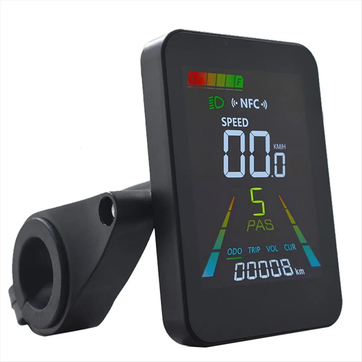 

X07A Electric Scooter NFC LCD Display E-Bike NFC Color Speedometer 24V/36V/48V/60V UART+36V/48V 350W Controller SM5+2PIN