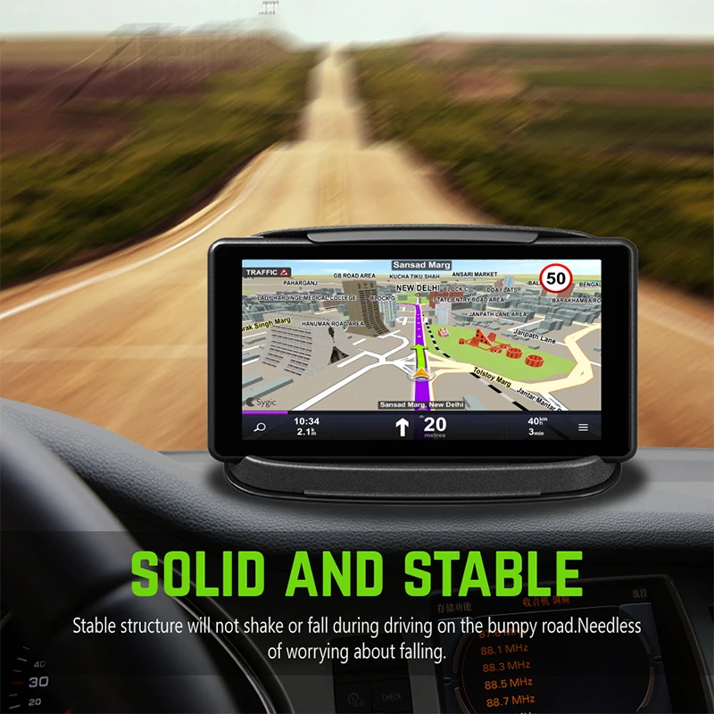 Car Phone Holder Dashboard Phone Holder Smartphone Support Anti-Slip Silicone Suction Pad Adjustable Office Available