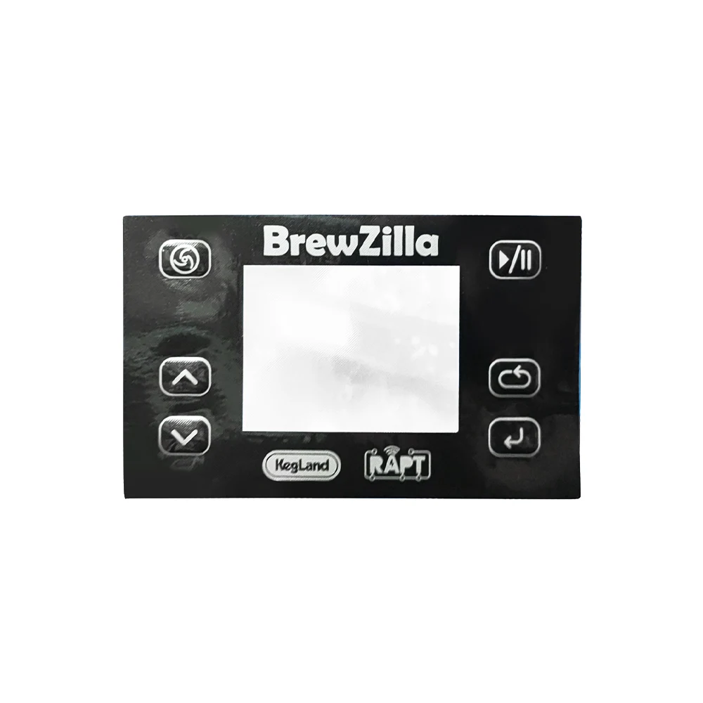 غشاء شاشة Kegland RAPT لملصقات لوحة التحكم السوداء BrewZilla Gen 4 #1