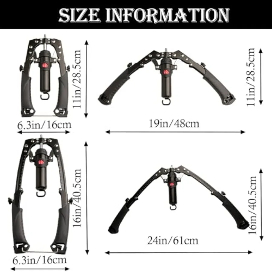 Hydraulic Arm Trainer, Chest Muscle Exerciser with 15-Level Adjustable Resistance and Ab Roller, Portable 5-in-1 Home Gym Equip