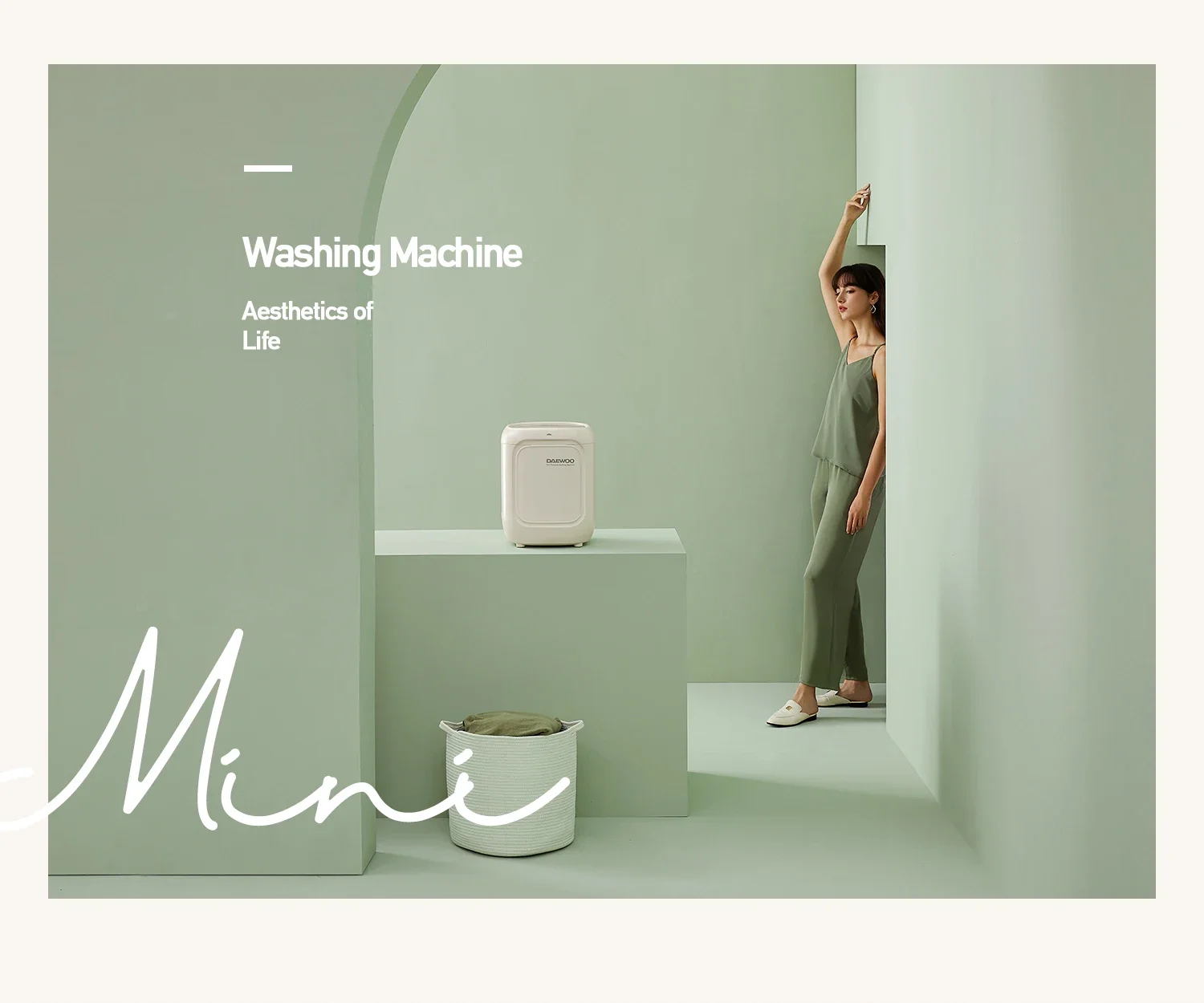 Daewoo underwear and underwear washing machine high temperature washing and drying machine