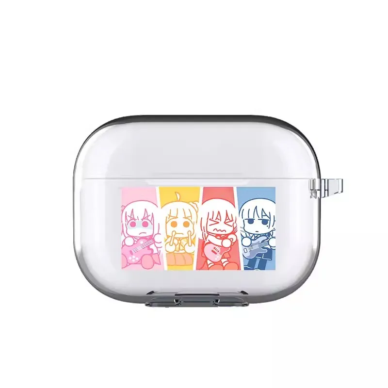 Cartoon Bocchi The Rock Anime Case for Apple Airpods Pro 2 1 Cases Wireless Bluetooth Covers for Air Pods 3 Earphone Accessories