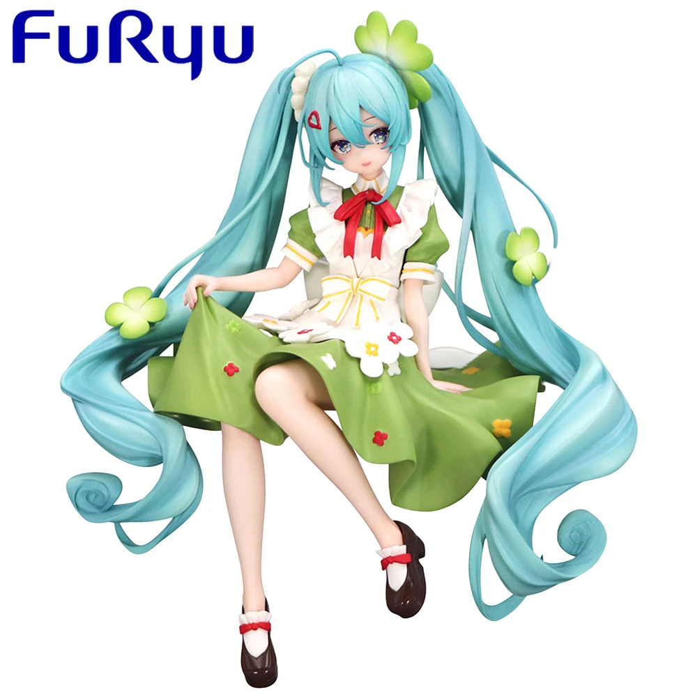 Pre Sale Original Furyu Noodle Stopper Figure Vocaloid Hatsune Miku Clover Ver. Virtual Idol Anime Waifu Girls Figures Gifts