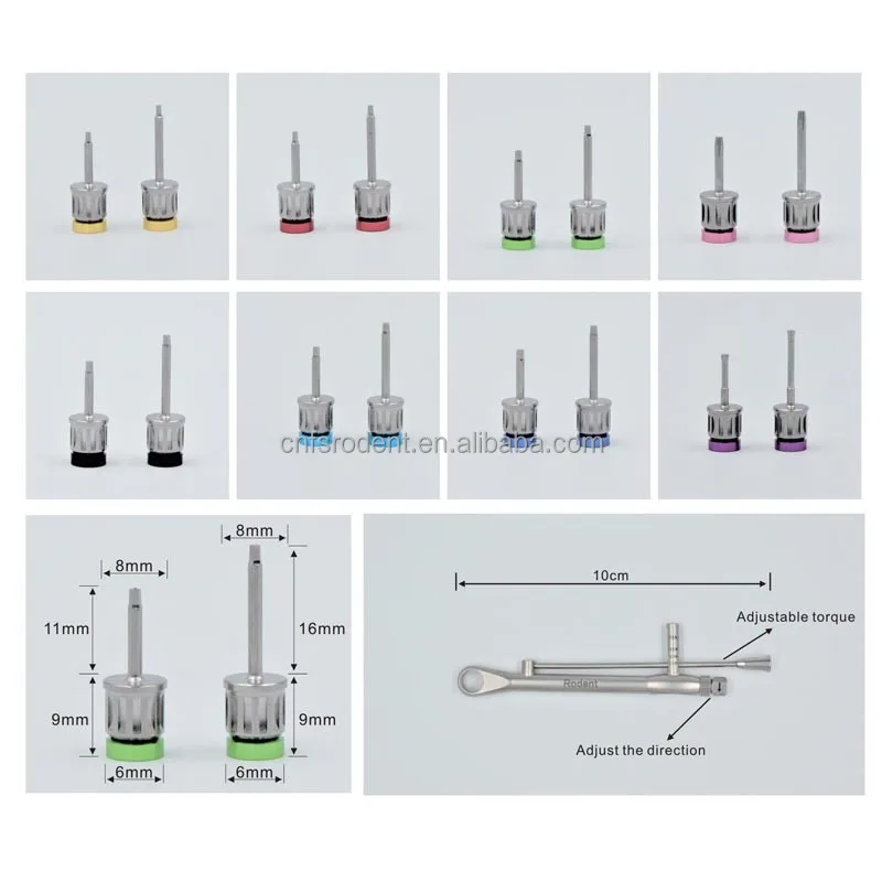 High Quality den   tal Surgical Kits Compatible with imp lant System Prosthetic imp lant Surgery Tools with 16pcs Drivers