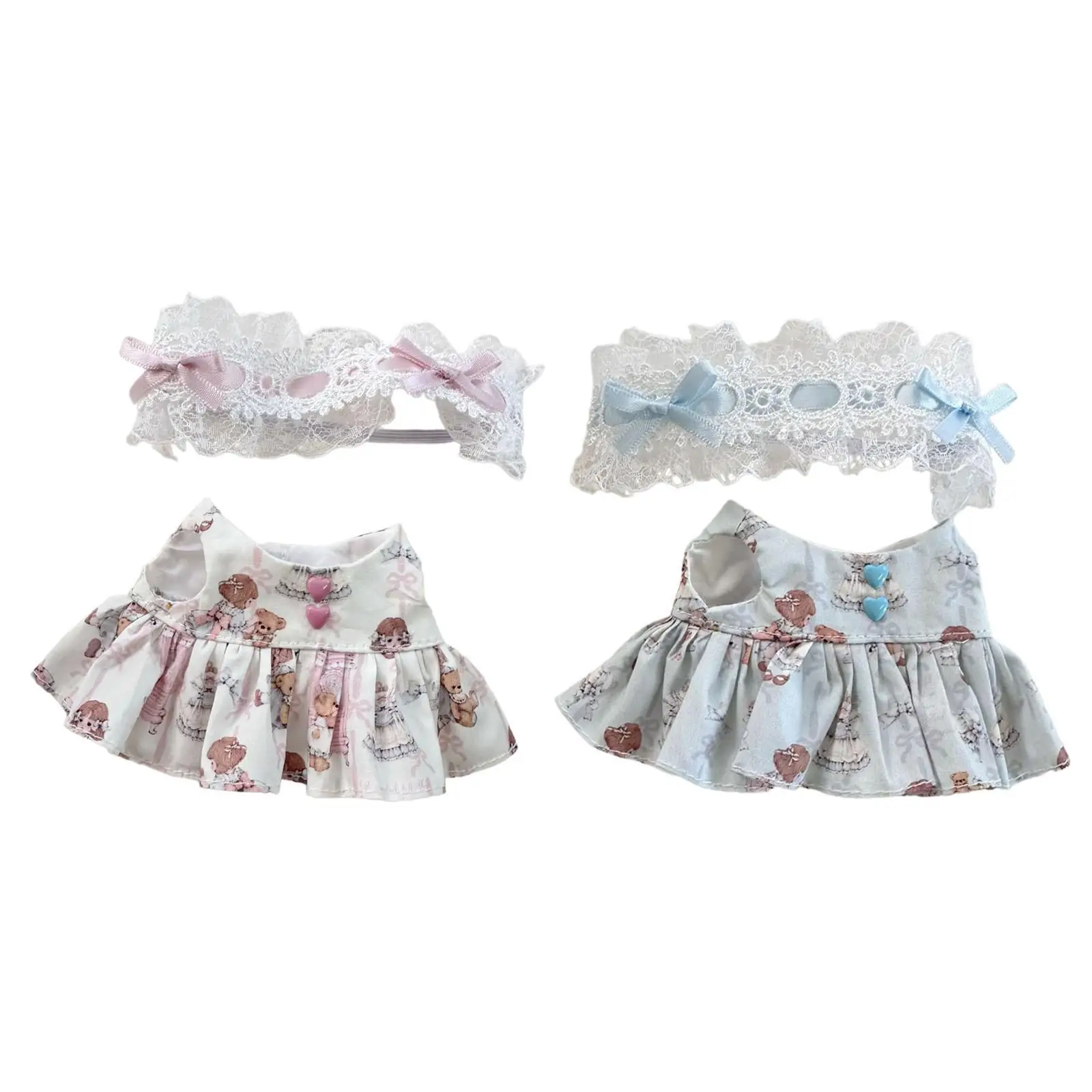 Ropa de muñeca de peluche, haz tu propia muñeca, accesorios de disfraces de fotografía suaves para juegos de rol, vestido para muñeca de 6,69 pulgadas