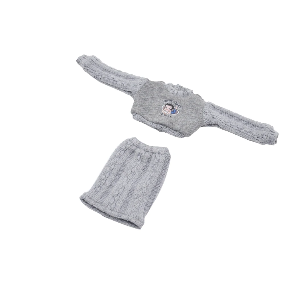 

Fashion sweater, sweater skirt for Blyth doll clothes Azo OB22 OB24 doll toy gifts