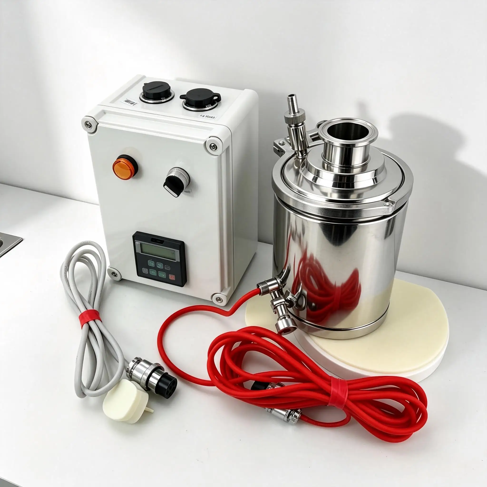 Tri-clamp sanitary electric heated respirator 304/316L stainless steel air filter smart insulated fermenter sterilization