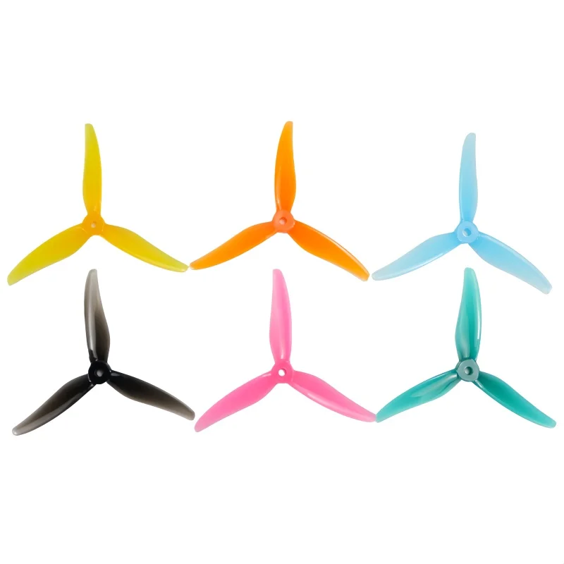 4 Stück/2 Paar Gemfan 51466 V2 5 Zoll 3 Flügel/Drei Flügel Propeller FPV bürstenloser Motor für FPV-Renndrohne 6 Farben gelb