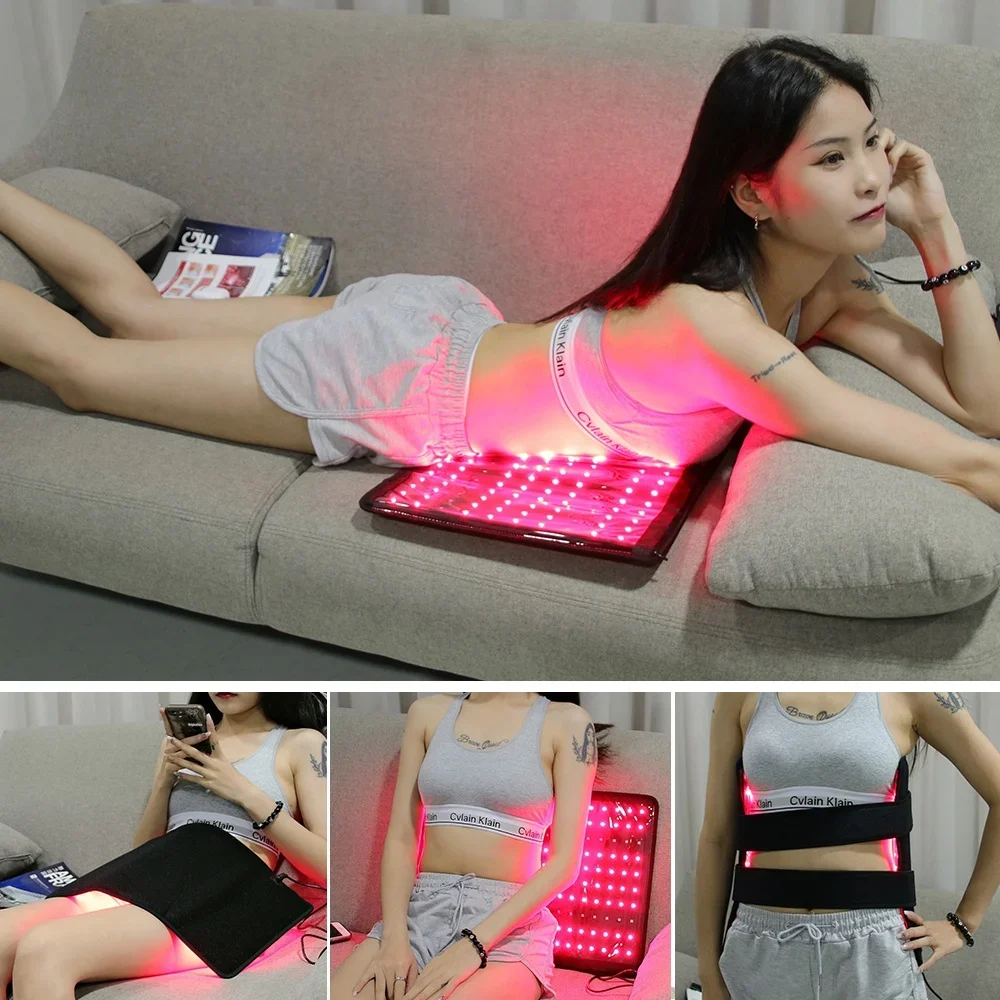 Reddot Infrared Led Pain Relief Device 660nm 850nm Red Light Therapy Mat And Belt For Body Neck Feet