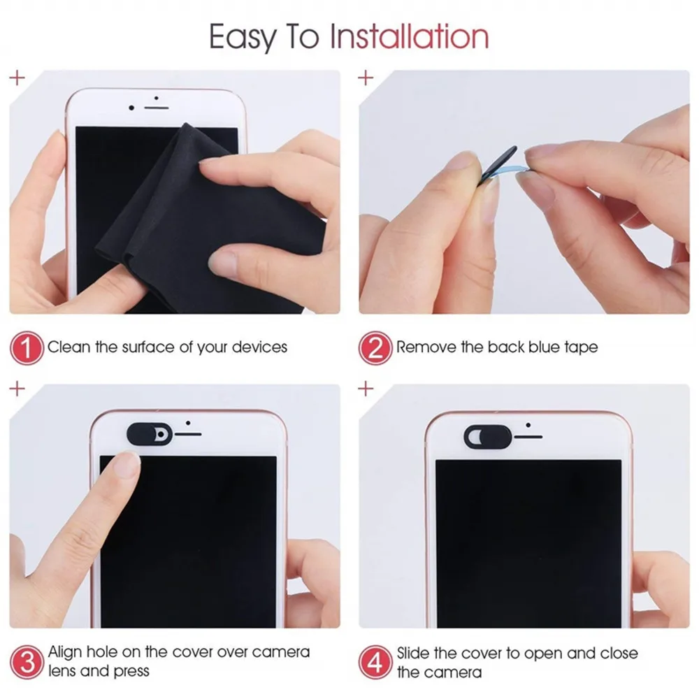 Cubierta de cámara web Universal para teléfono, cubierta de cámara antiespía para iPad, portátil, PC, Macbook, tabletas, lentes, cubierta Universal para cámara antiespía
