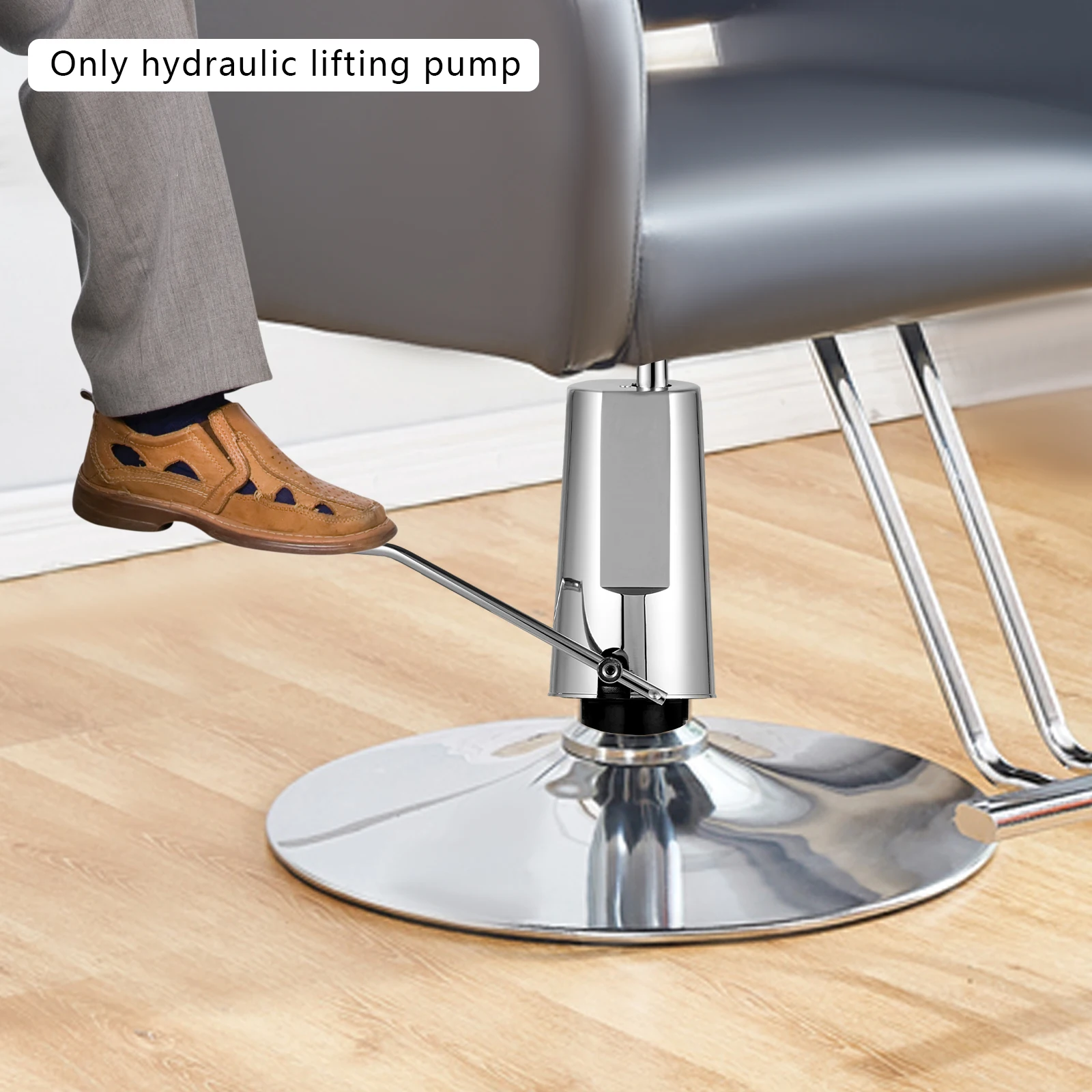 Barber Chair Hydraulic Pump 4 Screw Pattern 440lbs Capacity Chair Replacement Adjustable Height Beauty Equipment for Salon