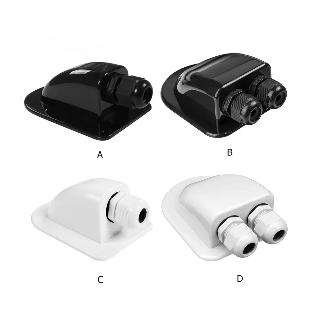 Caravan Solar Car Junction Box Roof Single/Double Wire Entry Gland Box Solar Cable Motorhome Junction Box RV Camper Accessories