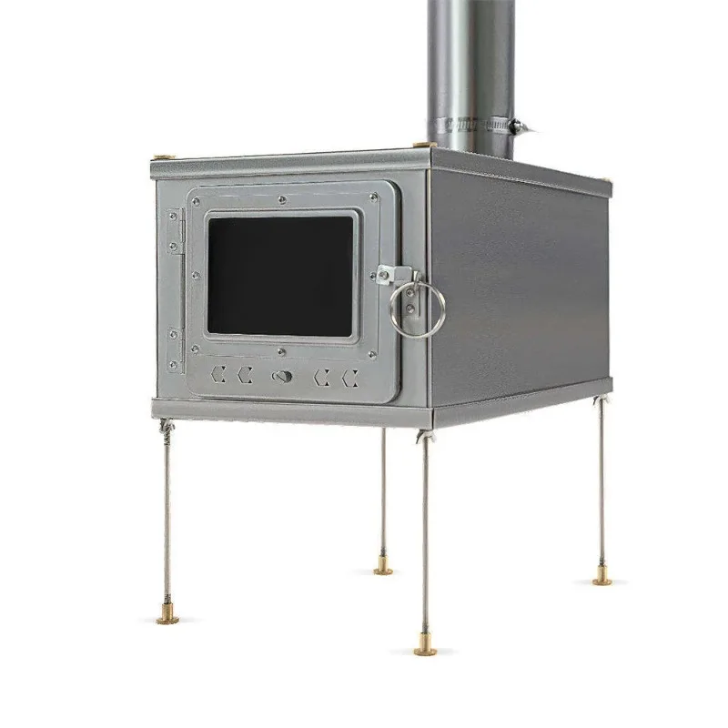 

Outdoor folding mini camping wood stove and accessories