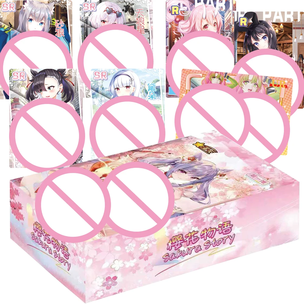 

Коллекционные карты Sakura Story Booster Box, аниме, популярность, очаровательная богиня SSR UR MR, портретные карты с персонажами, детские игрушки, подарки