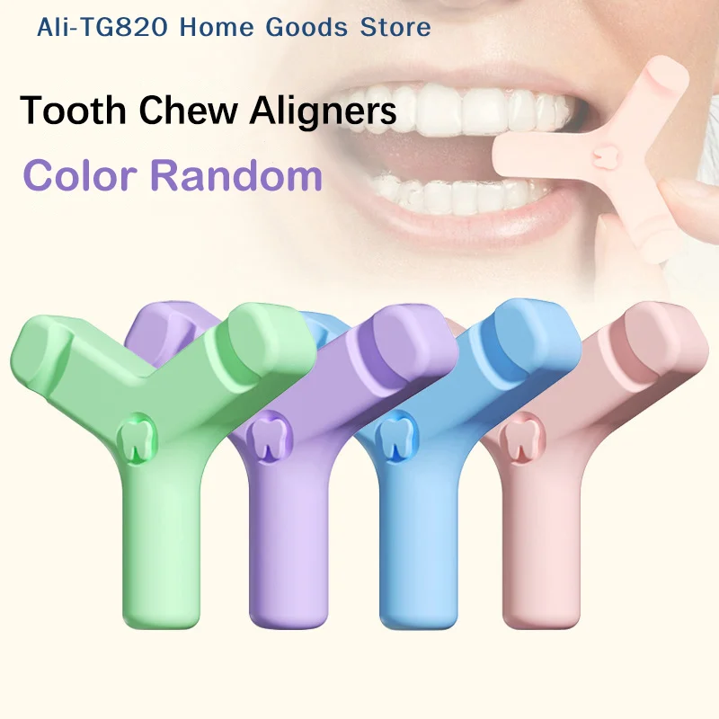 [TG820]Dental Aligner Chewies Silicone Teeth Stick Bite  Bite Chewies Prevent Face Distortion Y Shaped