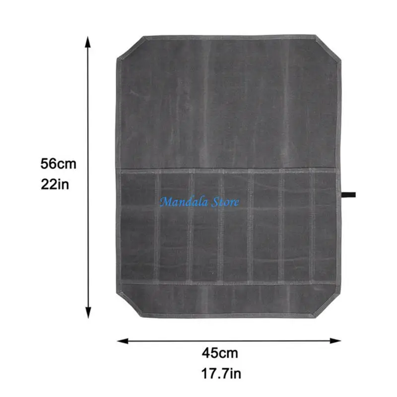 U2JC Precise Fine Thread Storage Bag Wear-resistant Durable 7 Knife Slots Wet Wax