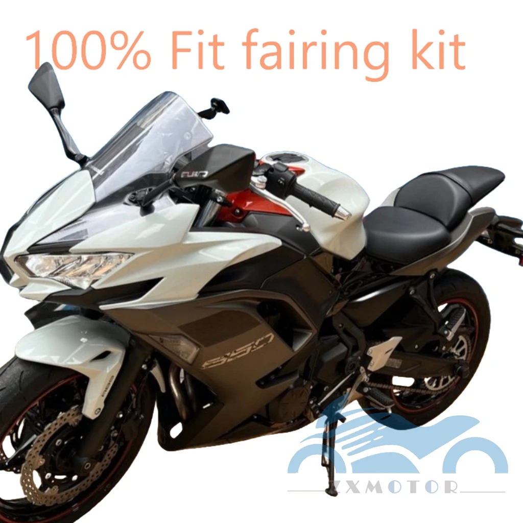 New ABS Motorcycle Fairings Kit Fit For Ninja650 ER-6F EX 650 2021 2022 2023 white black Bodywork Shell cover