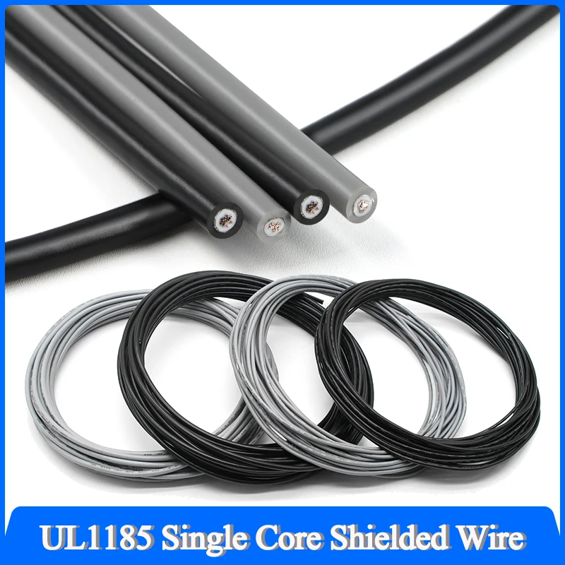 

UL1185 Shielded Wire Single Core 28 26 24 22 20 18 16 14 12 10AWG PVC Insulated Copper Electron Line Audio Channel Signal Cable