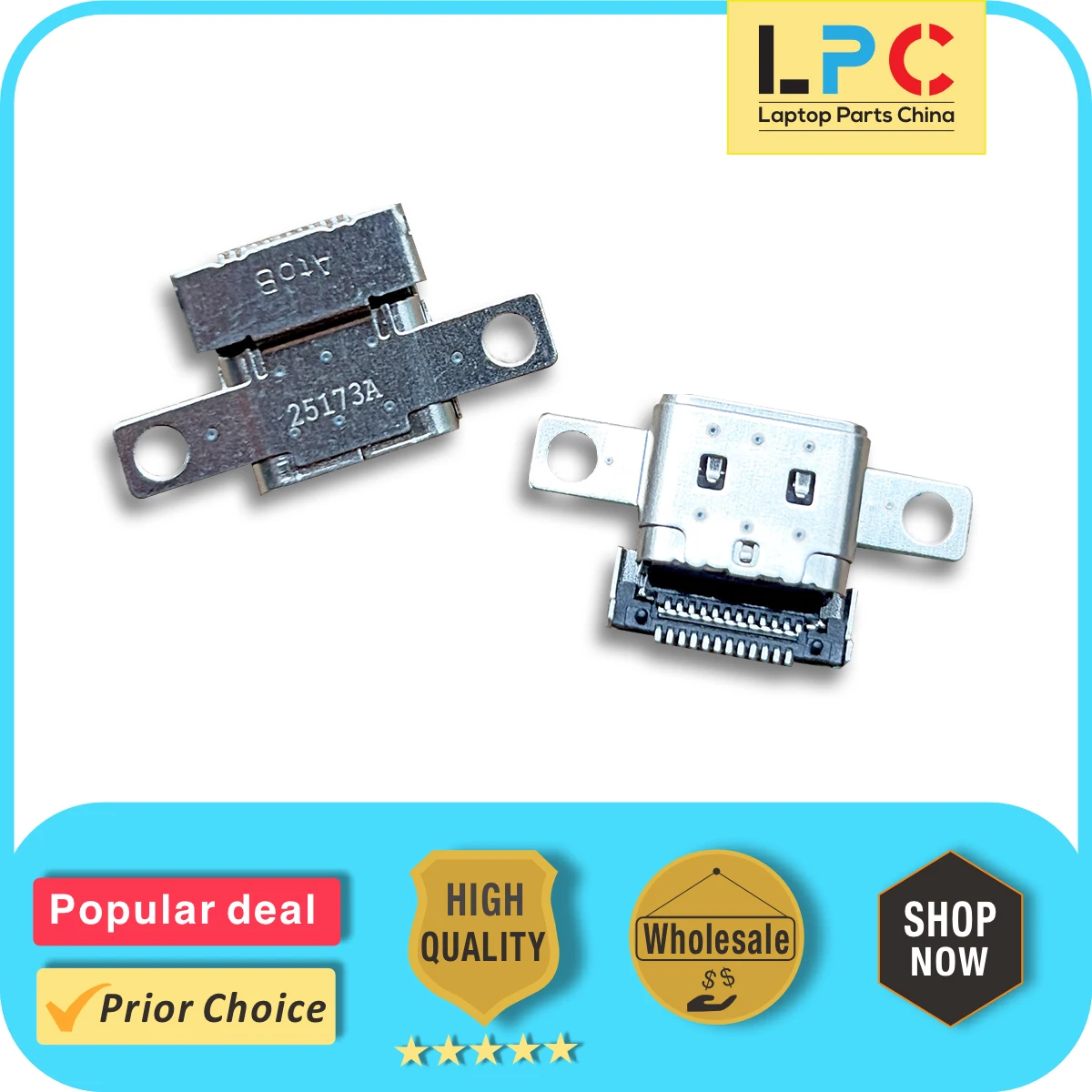 For  Lenovo Yoga C740-15IML C740-14IML 81TC Flex 5 CB-13IML05  DC Power Jack  Charging Port Socket Connector  New