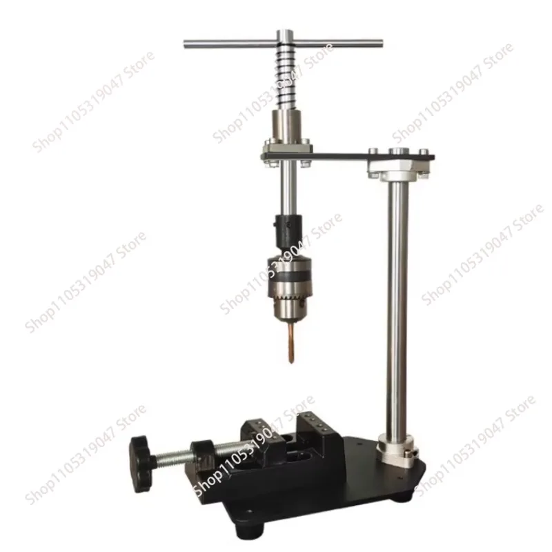 Manual Tapping Machine Small Vertical Desktop Tapper Adjustable T-Handle Tap Holder Wrench  1.5-10MM Chuck