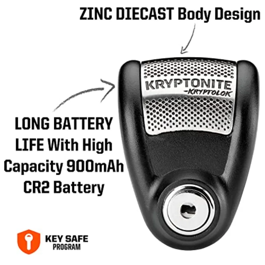 قفل دراجة نارية عالي التحمل مضاد للسرقة مع إنذار 120 ديسيبل لمركبات Powersport قفل فرامل قرصية مقاوم للطقس للاستخدام الخارجي