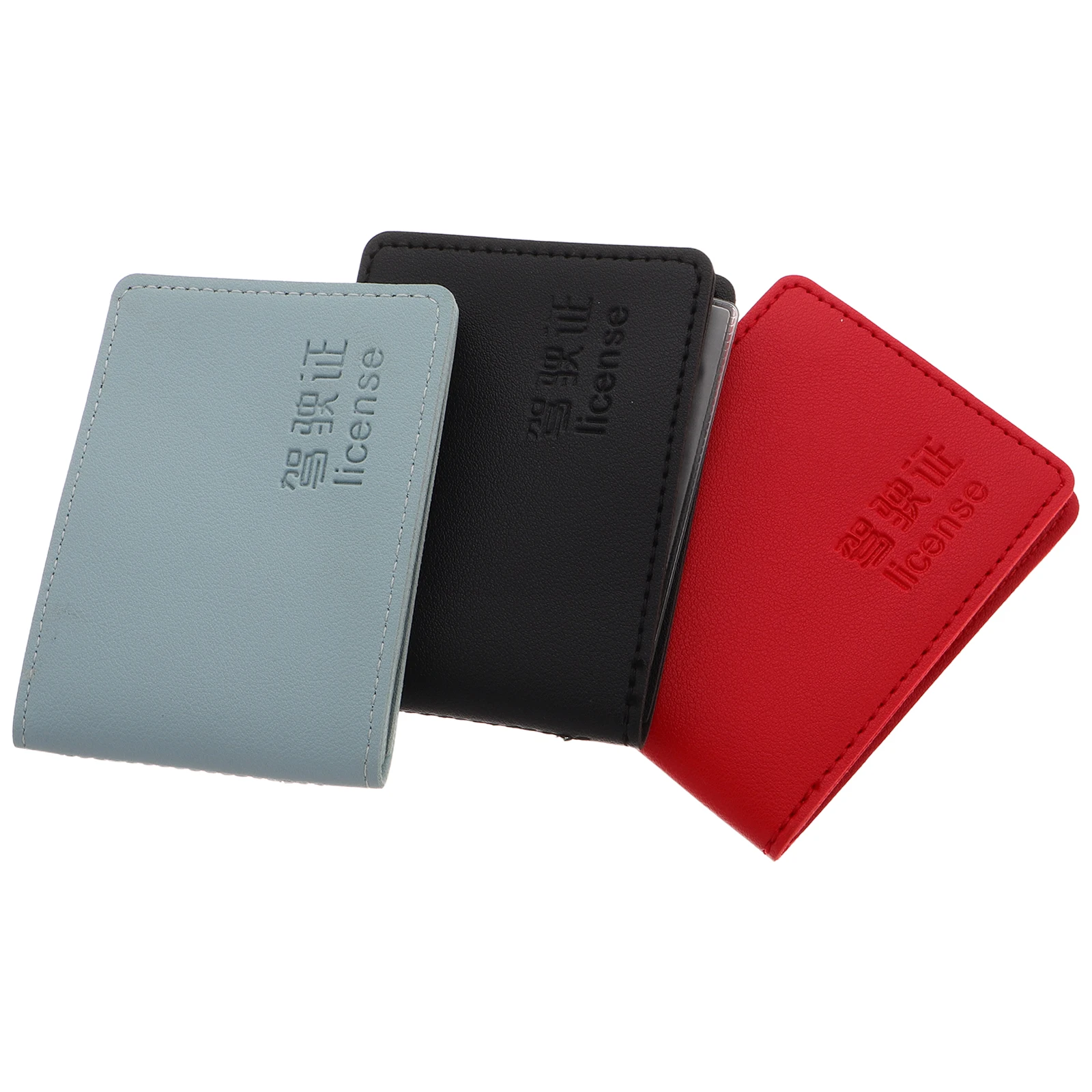 

3pcs Driver License Holder Fake Car Document Wallet for License Registration Insurance Auto Accessories