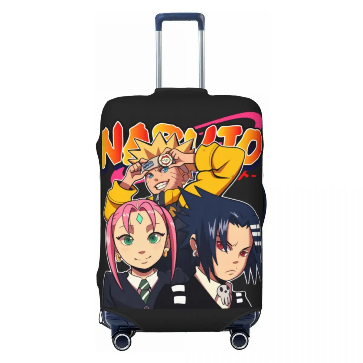 

Custom Narutos Uzumaki Anime Suitcase Cover Elastic Luggage Protective Covers for 18-32 inch