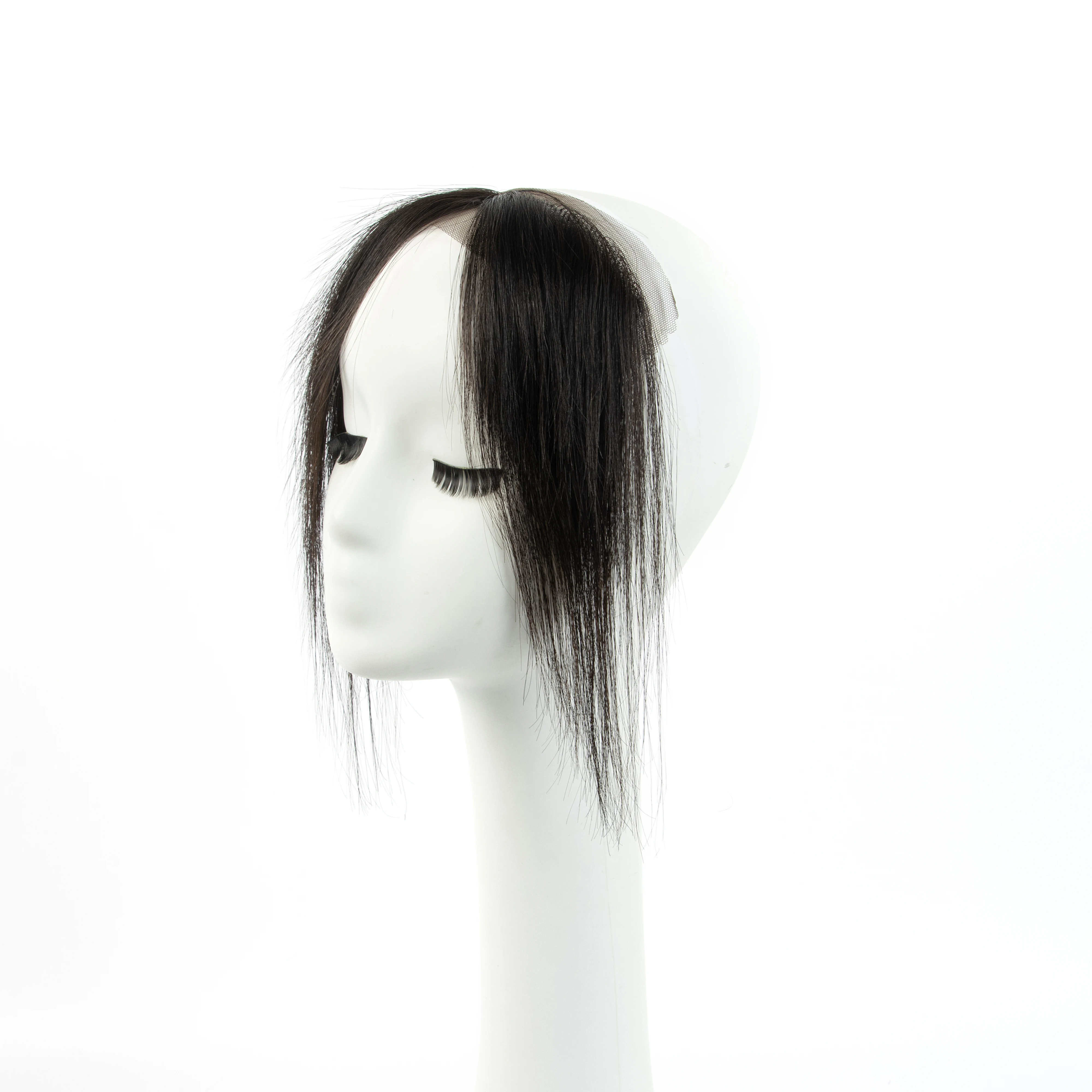 Women's Synthetic Bangs Wig, Natural Octagonal Bangs, 8 Inch Black Brown Daily Wear Natural Voluminous, Suitable For Women, Suitable For Party And Daily Use, Women's Hair Accessories, Hair Clip. Hair Styling Too100% Natural Real Human Hair Straight I-Tip